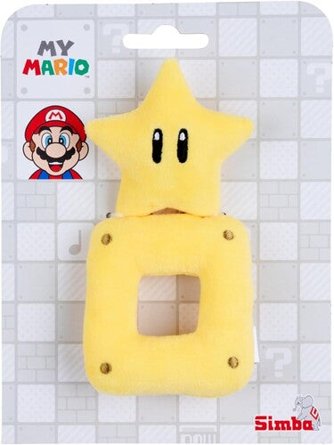 Super Mario Baby 6in Plush Star With Rattle - Super Mario Baby 6in Plush Star With Rattle