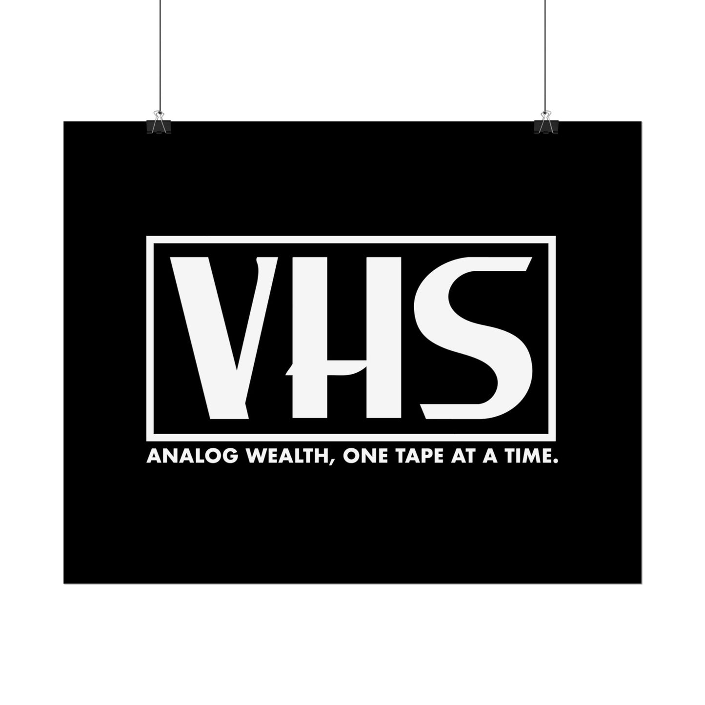 Analog Wealth VHS Art Print