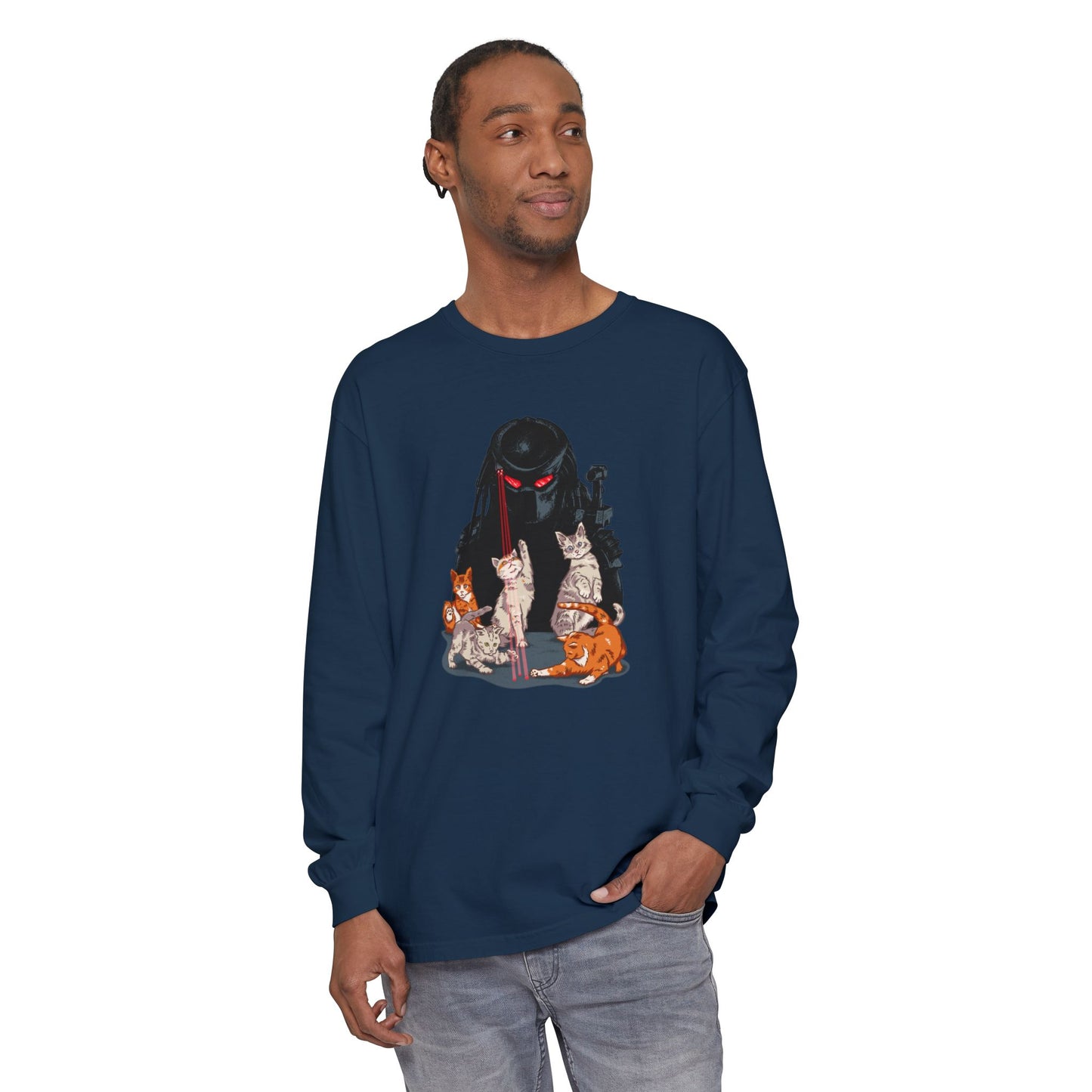 Laser Cat Long Sleeve T-Shirt