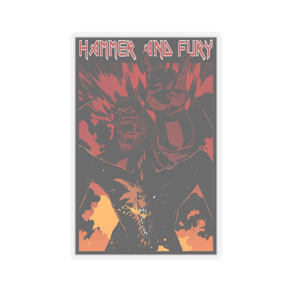 Hammer and Fury Vinyl Stickers