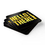 Hello There Corkwood Coaster Set