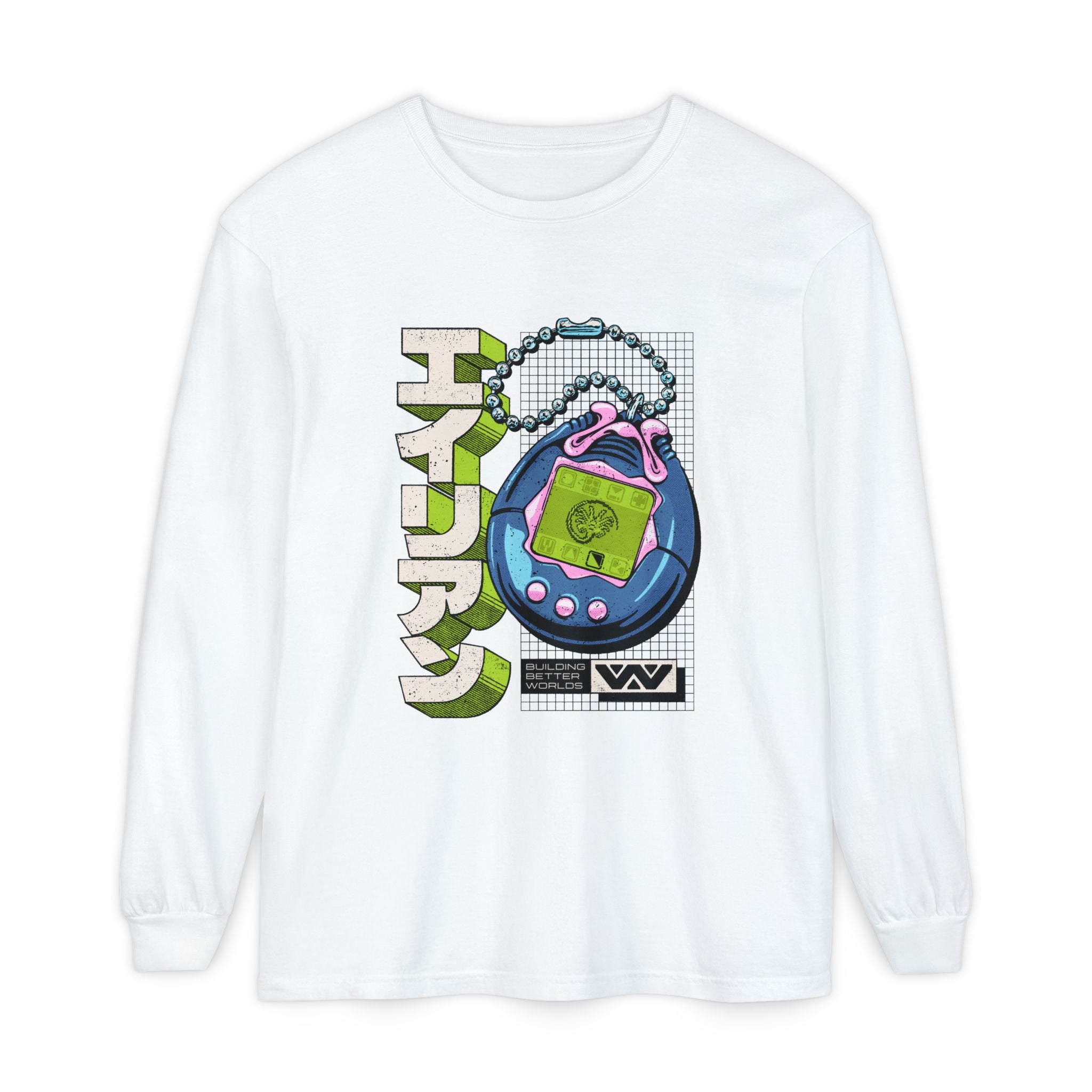 Alien Tamagotchi Long Sleeve T-Shirt