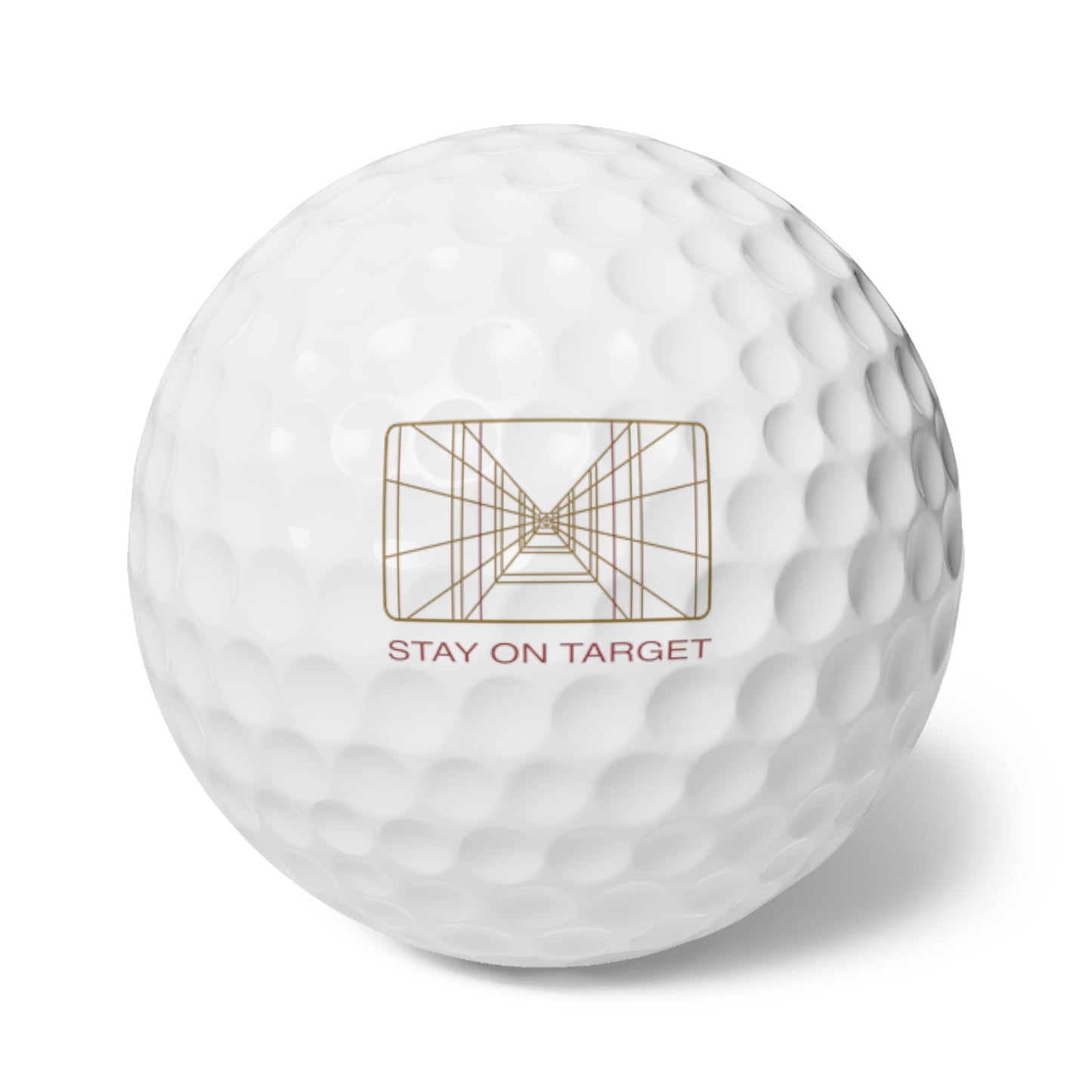 Stay on Target Golf Balls, 6pcs