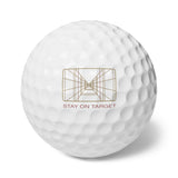 Stay on Target Golf Balls, 6pcs