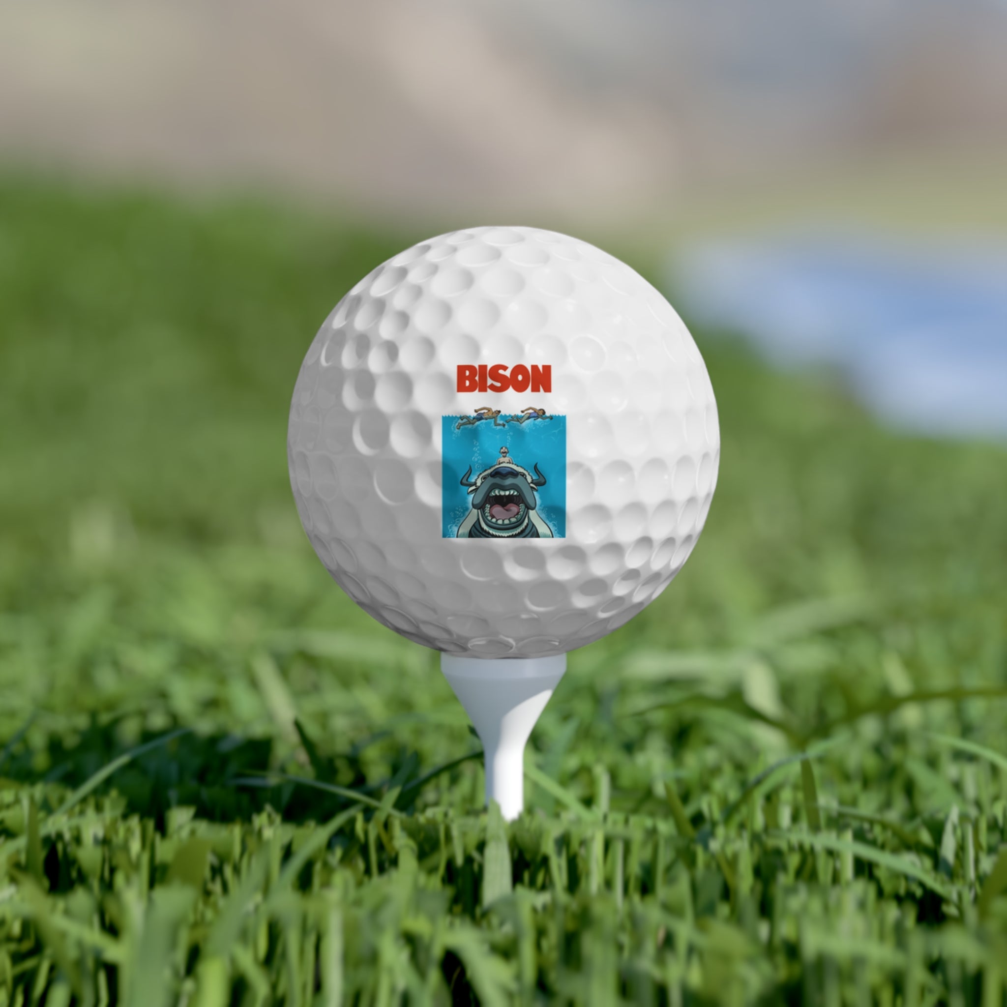 Bison Golf Balls, 6pcs