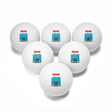 Bison Ping Pong Balls, 6 pcs