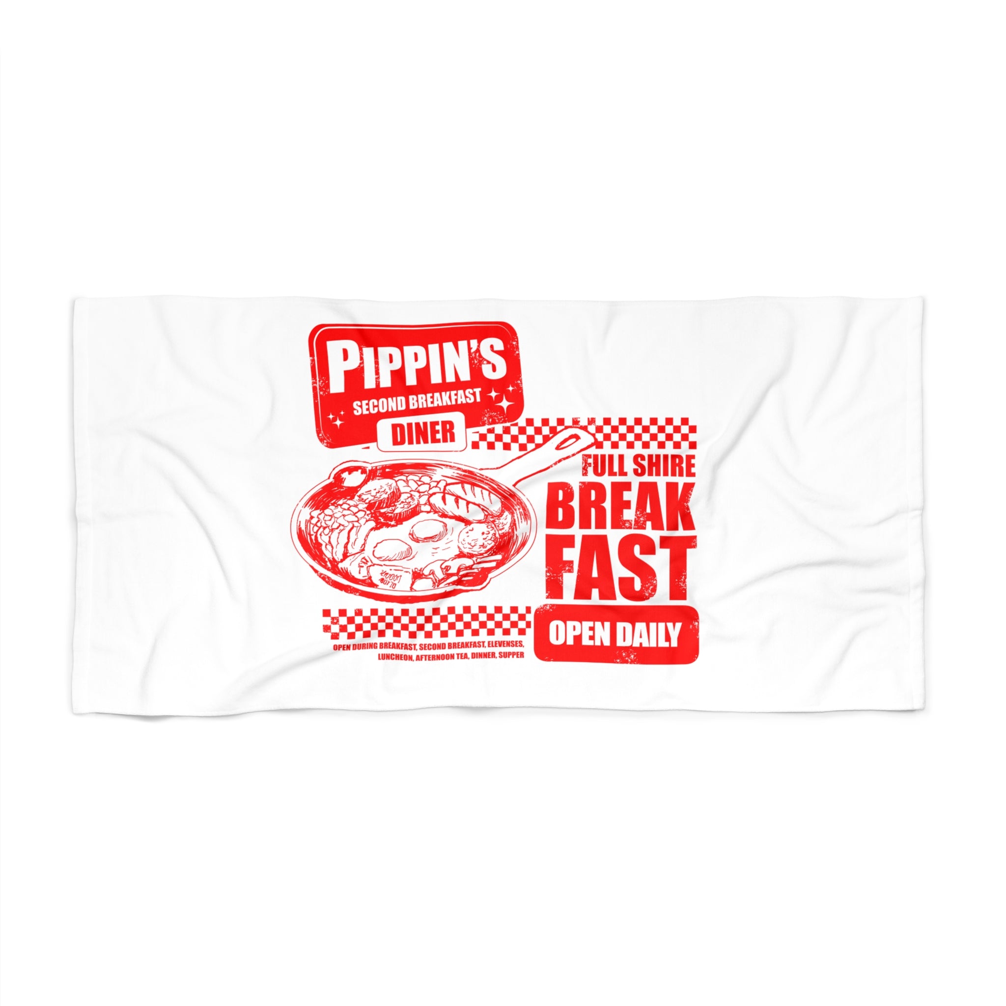Full Breakfast Beach Towel