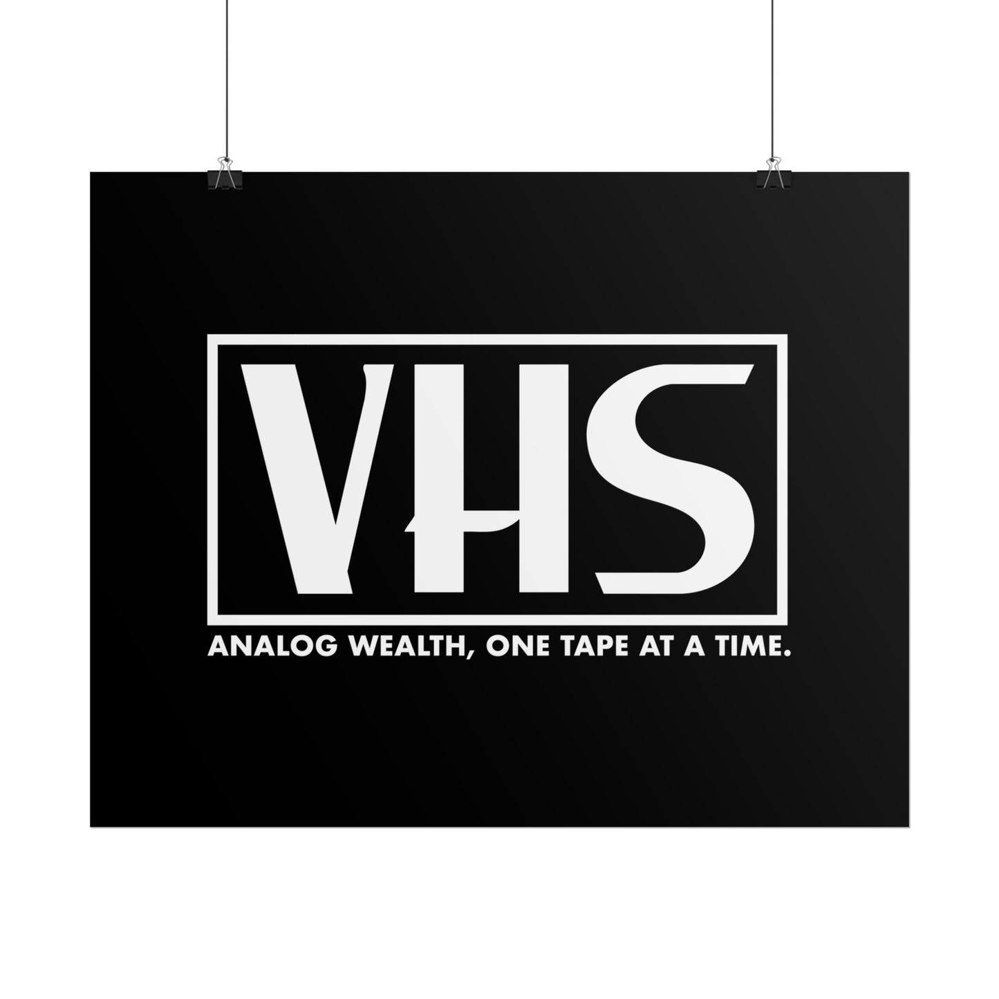 Analog Wealth VHS Art Print