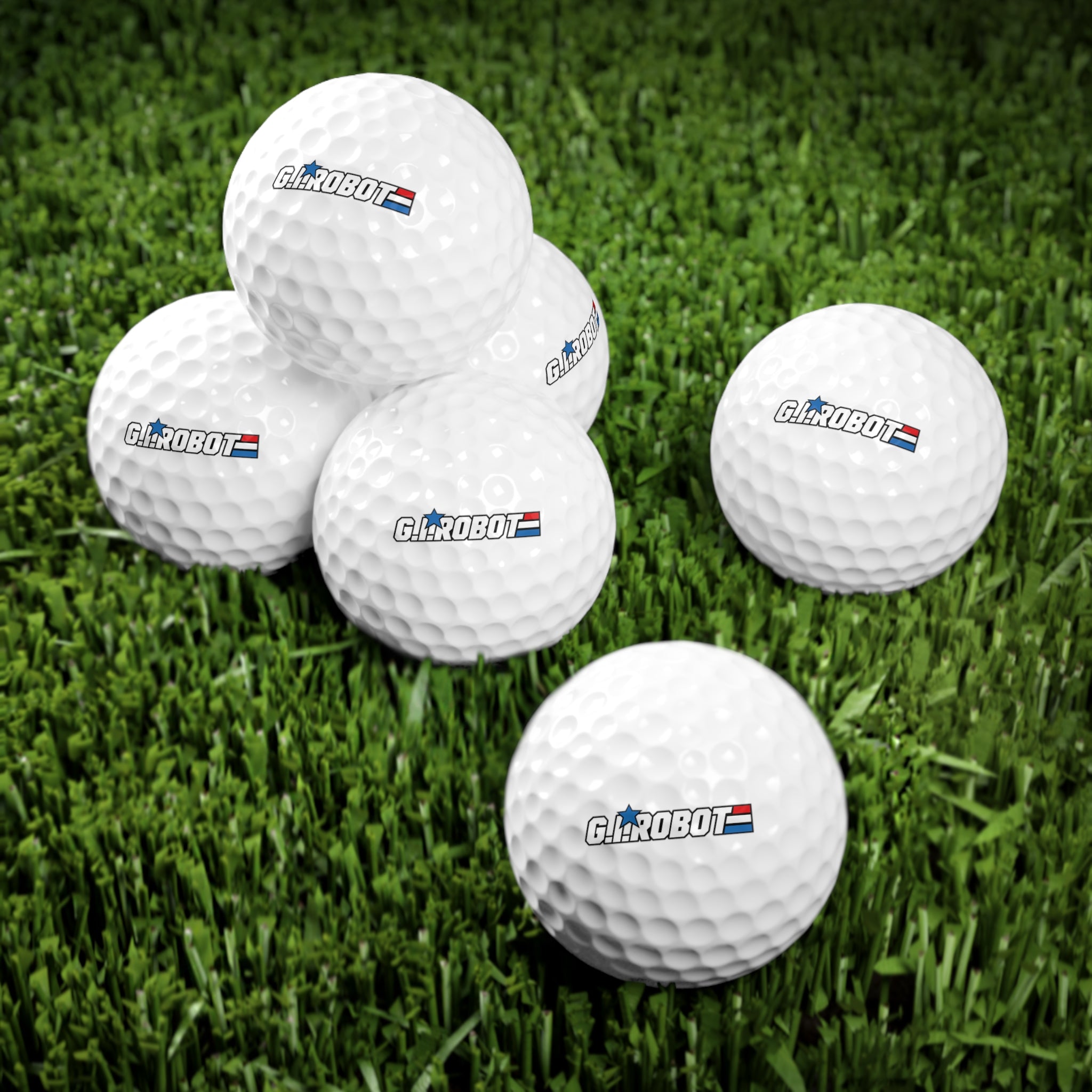 Robot Soldier Golf Balls, 6pcs