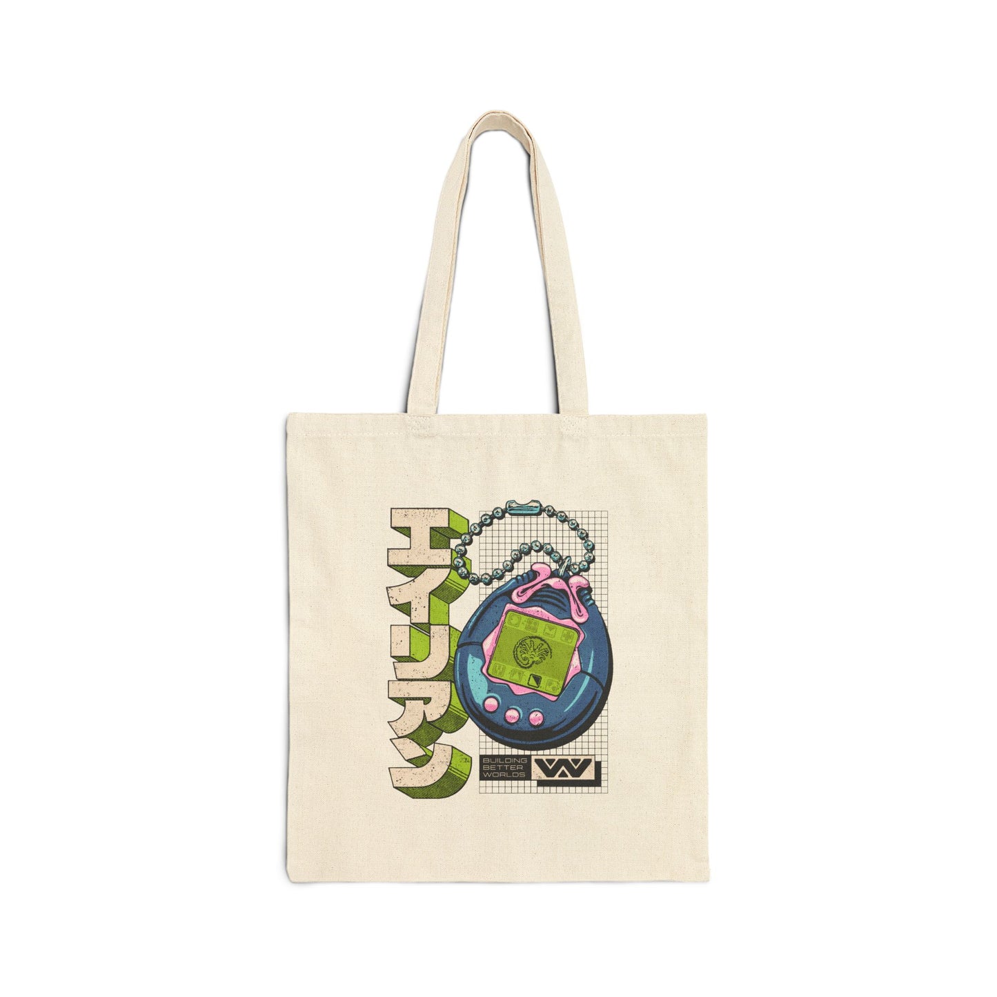 Alien Tamagotchi Tote Bag