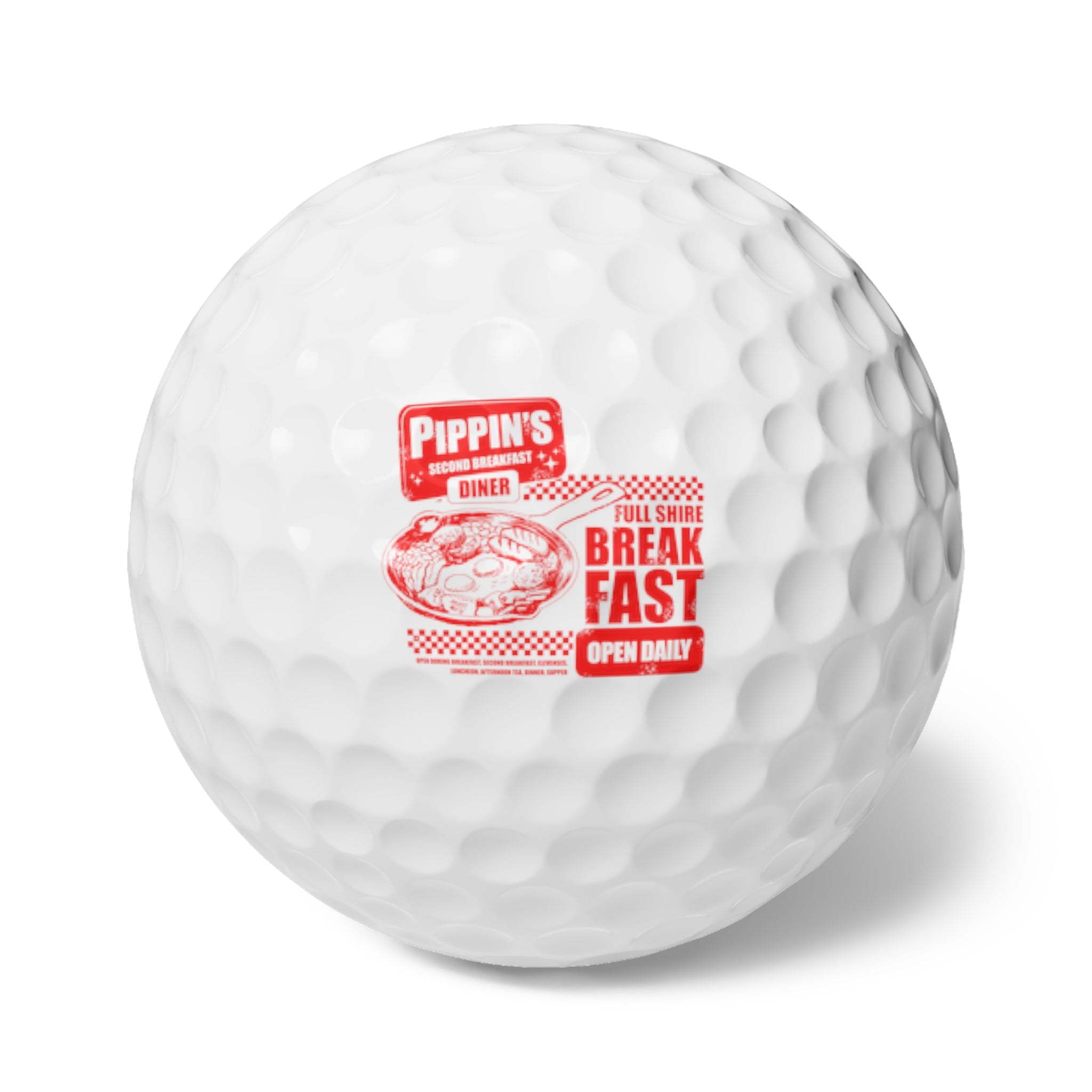 Full Breakfast Golf Balls, 6pcs