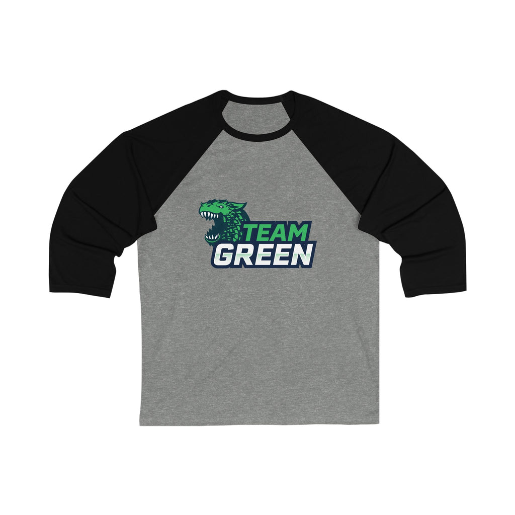 Team Green Long Sleeve Baseball Tee